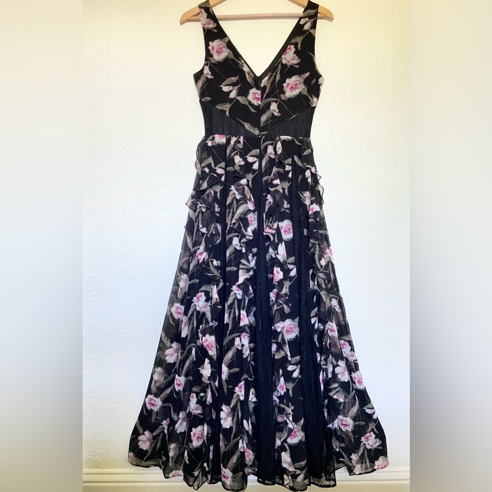 WHBM Floral Ruffle Maxi Dress - Picture 3 of 11
